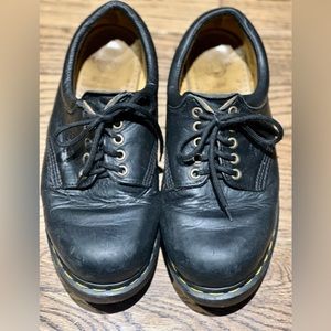 Dr. Martens Leather Oxford Shoes Black Mens 8